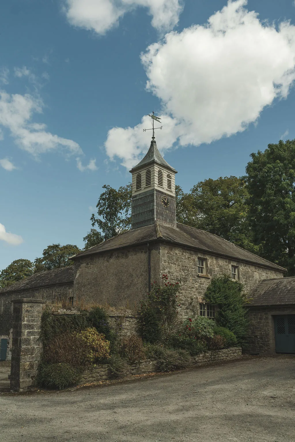 The stable block and clock tower