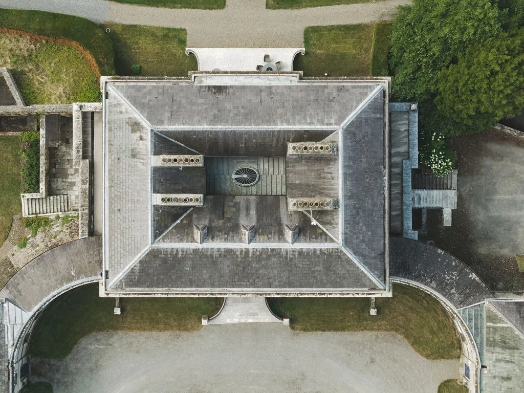The Manor House from above