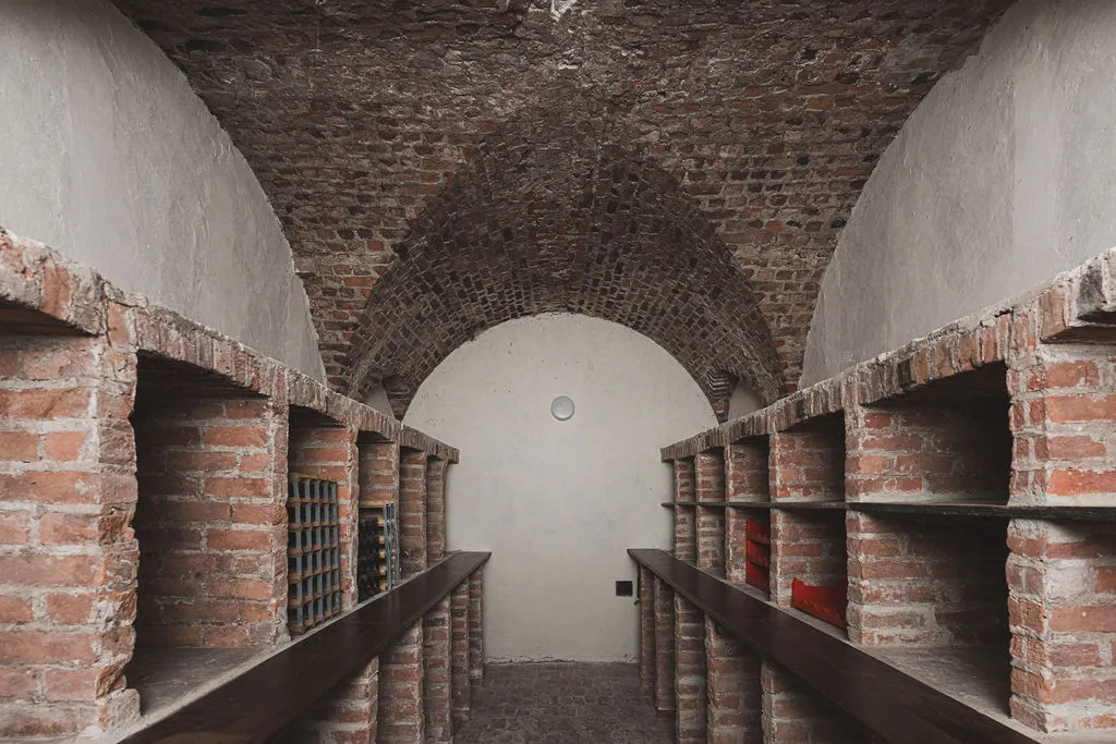 The brick wine cellar